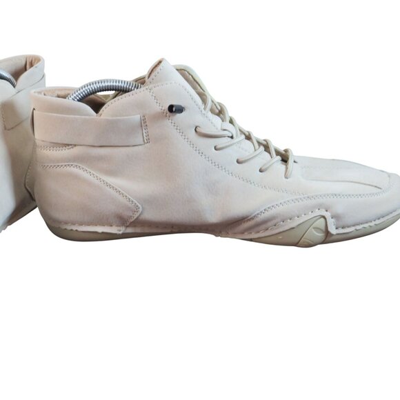 Men's Beige Ldeck High-Top Sneakers/Boots  Size 44 Leather - Picture 4 of 8